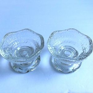 Vintage Small Ice Cream Glass Cups Dessert, Set of 2 Cups